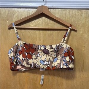 Madewell Floral Bikini Top